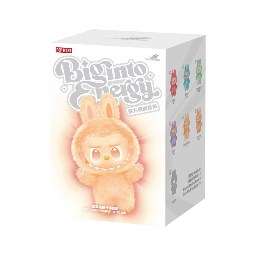 POP MART LABUBU THE MONSTERS Big into Energy Series-Vinyl Plush Pendant Blind Box